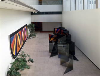 Larry Bell, The Iceberg and Its Shadow, ca. 1977. Collection of the Massachusetts Institute of Technology.