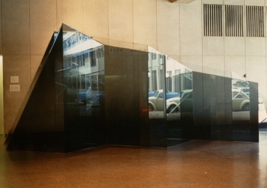 Larry Bell, The Iceberg and Its Shadow, ca. 1977. Collection of the Massachusetts Institute of Technology.