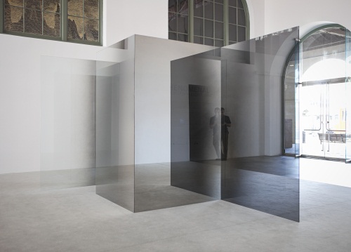 Larry Bell, untitled, ca. 1970. As installed in "Phenomenal," 2011, at the Museum of Contemporary Art San Diego.