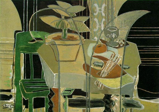 Georges Braque, Large Interior with Palette, 1942. The Menil Collection, Houston.