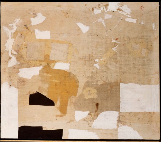Alberto Burri, Bianco (White), 1962. Collection of the San Francisco Museum of Modern Art.