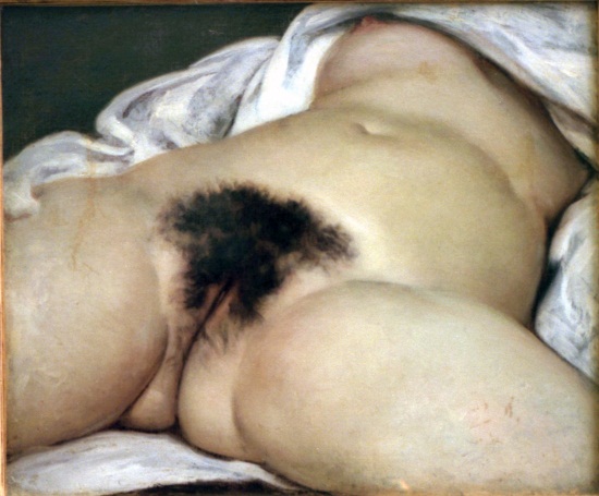 Gustave Courbet, Origin of the World, 1866. Collection of the Musee d'Orsay, Paris.