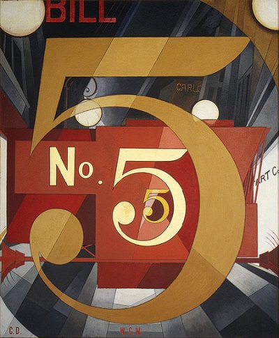 Charles Demuth, I Saw the Figure 5 in Gold, 1928. Collection of the Metropolitan Museum of Art, New York.