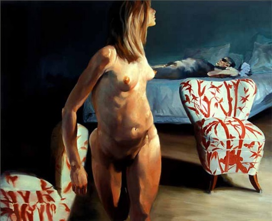 Eric Fischl, The Bed, The Chair, Jet Lag, 2000.