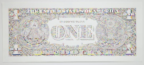Tom Friedman, Untitled (back of dollar), 2011.