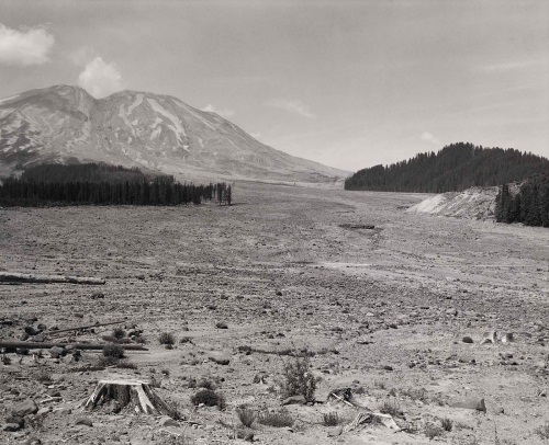 Frank Gohlke, Looking NW across Lahar at Mount St. Helens, 6 miles SE of Mount St. Helens, Washington, 1984. Collection of the Smithsonian American Art Museum, Washington.