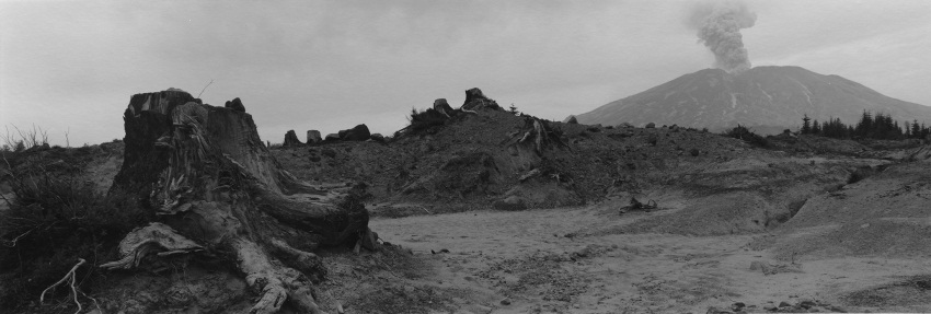Frank Gohlke, Steam and Ash Eruption -- from Muddy Creek mudflow, 5.5 Miles SE of Mt. St. Helens, Washington, 1982.