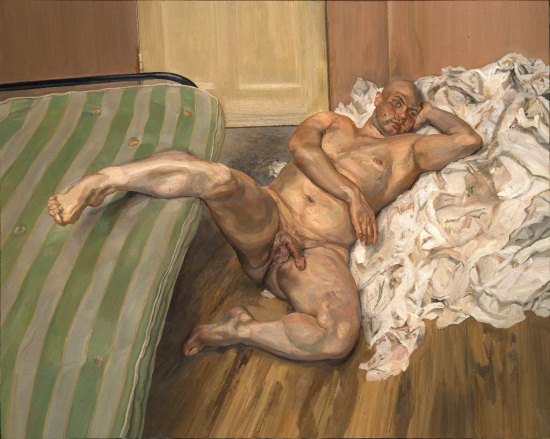 Lucian Freud, Nude with Leg Up, 1992. Collection of the Hirshhorn Museum and Sculpture Garden, Washington.