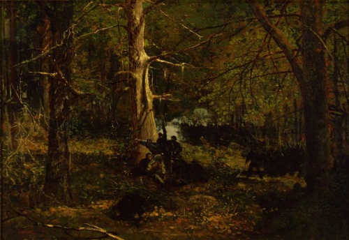 Winslow Homer, Skirmish in the Wilderness, 1864. Collection of the New Britain Museum of American Art.
