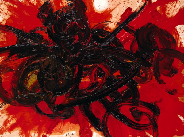 Shiraga Kazuo, Work II, 1958. Collection of the Hyōgo Prefectural Museum of Art, Kobe.