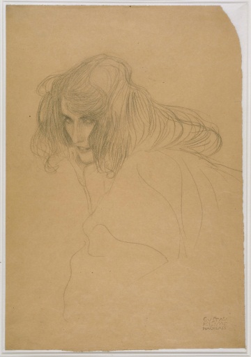 Gustav Klimt, Portrait of a Woman in Three-Quarter Profile, 1901. Collection of the Albertina, Vienna.