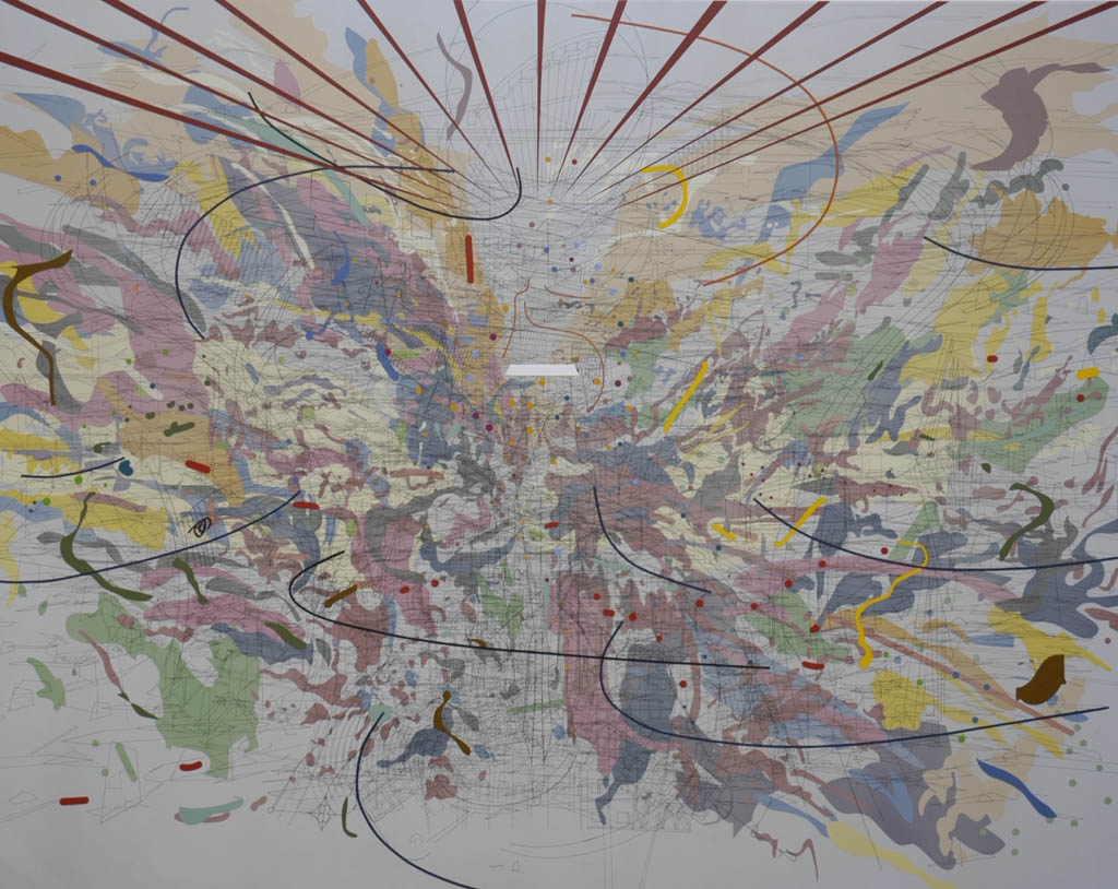 Julie Mehretu, Looking Back to a Bright New Future, 2003.