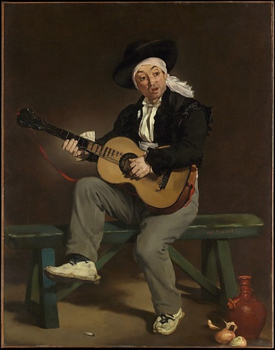 Edouard Manet, The Spanish Singer, 1860. Collection of the Metropolitan Museum of Art, New York.