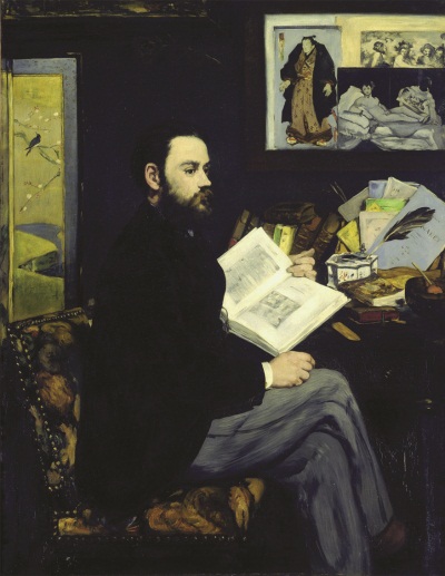 Edouard Manet, Emile Zola, 1868. Collection of the Musee d'Orsay, Paris.