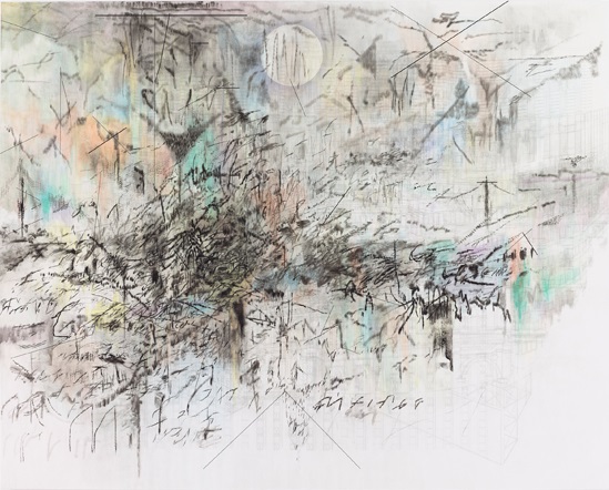 Julie Mehretu, Fever graph (algorithm for serendipity), 2013.
