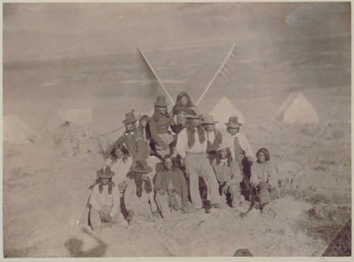Timothy O'Sullivan, Captain Buck and Shoshone Indians, East Humboldt Mountains, Nevada, 1868. Collection of the Nelson-Atkins Museum, Kansas City, Mo.