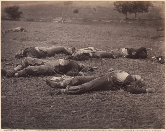 Timothy O'Sullivan, Field Where General Reynolds Fell, Gettysburg, July 1863. Collection of The Metropolitan Museum of Art, New York.