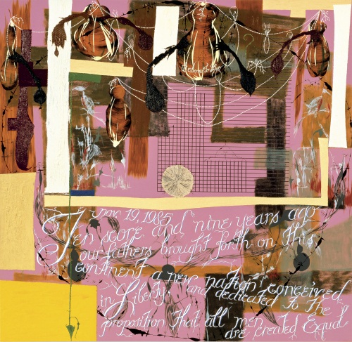 Lari Pittman, The Veneer of Order, 1985. Collection of The Broad Art Foundation, Santa Monica, Calif.