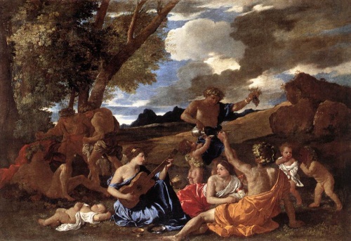 Poussin, Andrians or The Great Bacchanal, 1628. Collection of the Louvre, Paris.