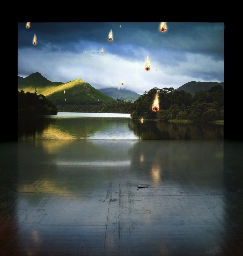 Kelly Richardson, Exiles of the Shattered Star (installed), 2006.