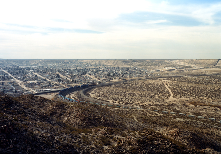 Victoria Sambunaris, Untitled (VS-10-10), Train from Cristo Rey, Sunland Park, NM, from the series “The Border”, 2010.
