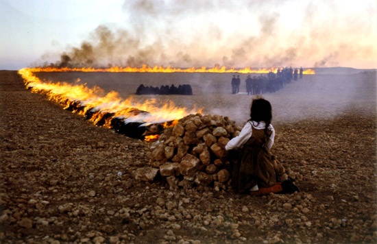 Shirin Neshat, Passage Series, 2001. Passage is in the collection of the Solomon R. Guggenheim Museum, New York and the Museum of Modern Art, New York.