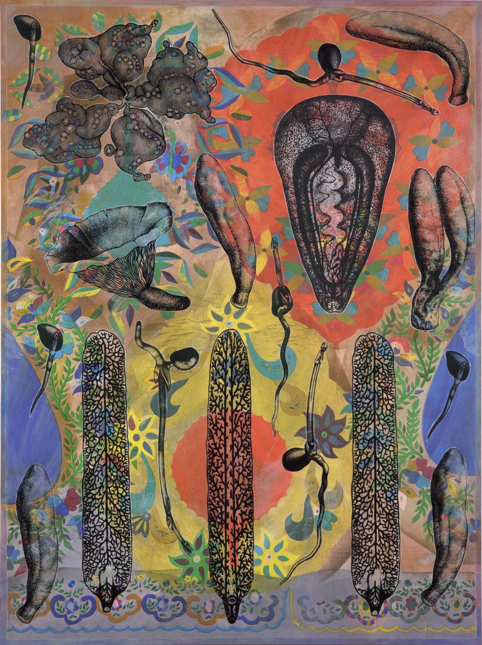 Philip Taaffe, Earth Star, 2012.