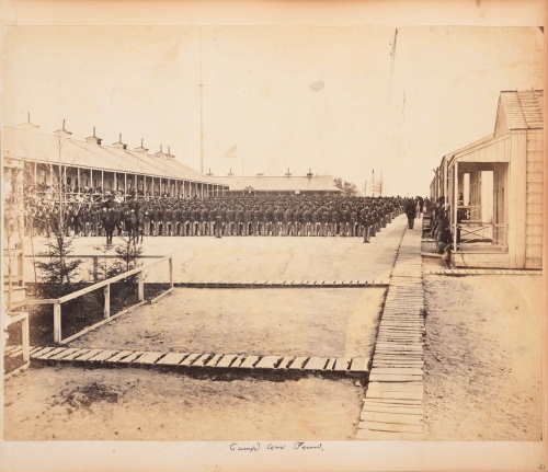 Unidentified photographer, U.S. Colored Troops, Camp William Penn, Philadelphia, c. 1863. Collection of The Huntington Library, Art Collection and Botanical Gardens.