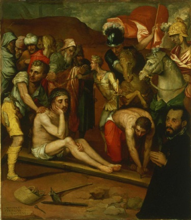 Luis de Vargas, Preparations for the Crucifixion, mid-16th-century. Collection of the Philadelphia Art Museum.
