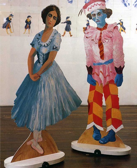 Eleanor Antin, Two puppets from the performance "Before the Revolution," 1979.