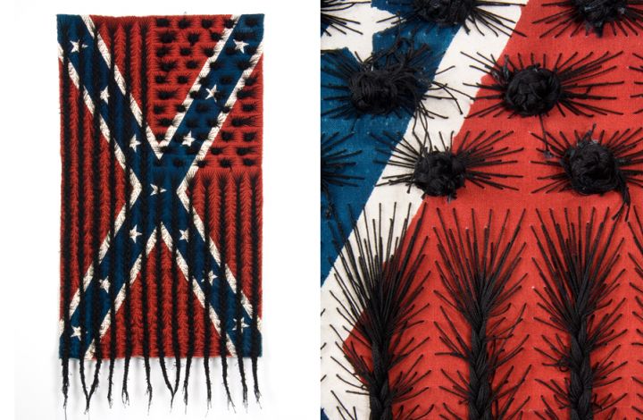 Sony Clark, black hair flag, 2010.