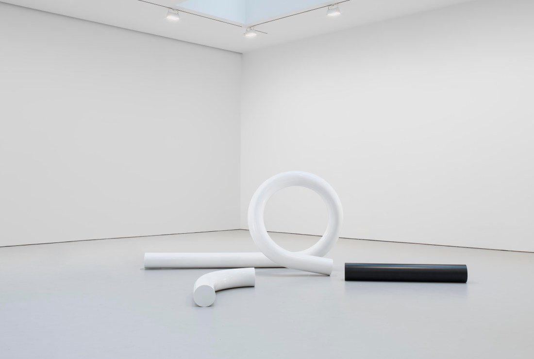 Carol Bove, The White Tubular Glyph, 2012.