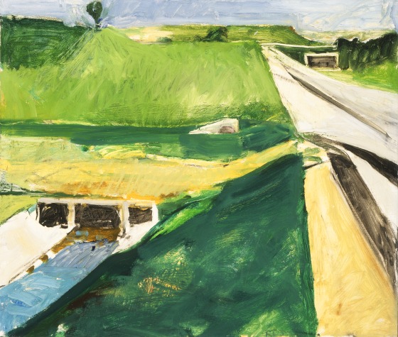 Richard Diebenkorn, Freeway and Aqueduct, 1957. Collection of the Los Angeles County Museum of Art.