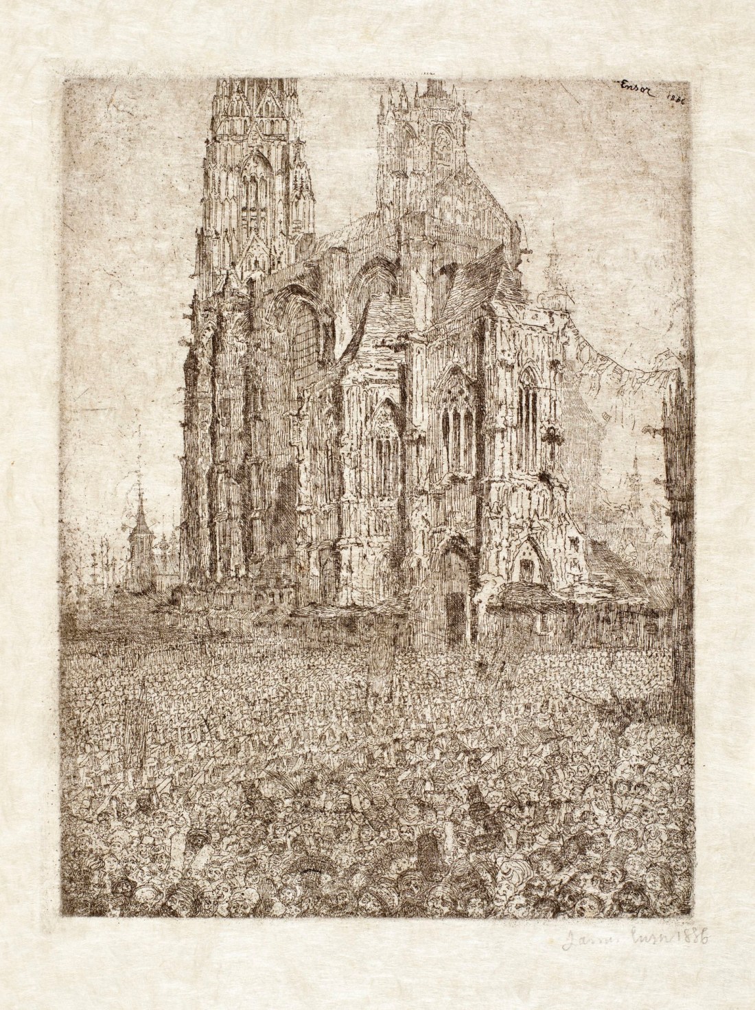 James Ensor, The Cathedral, 1886.