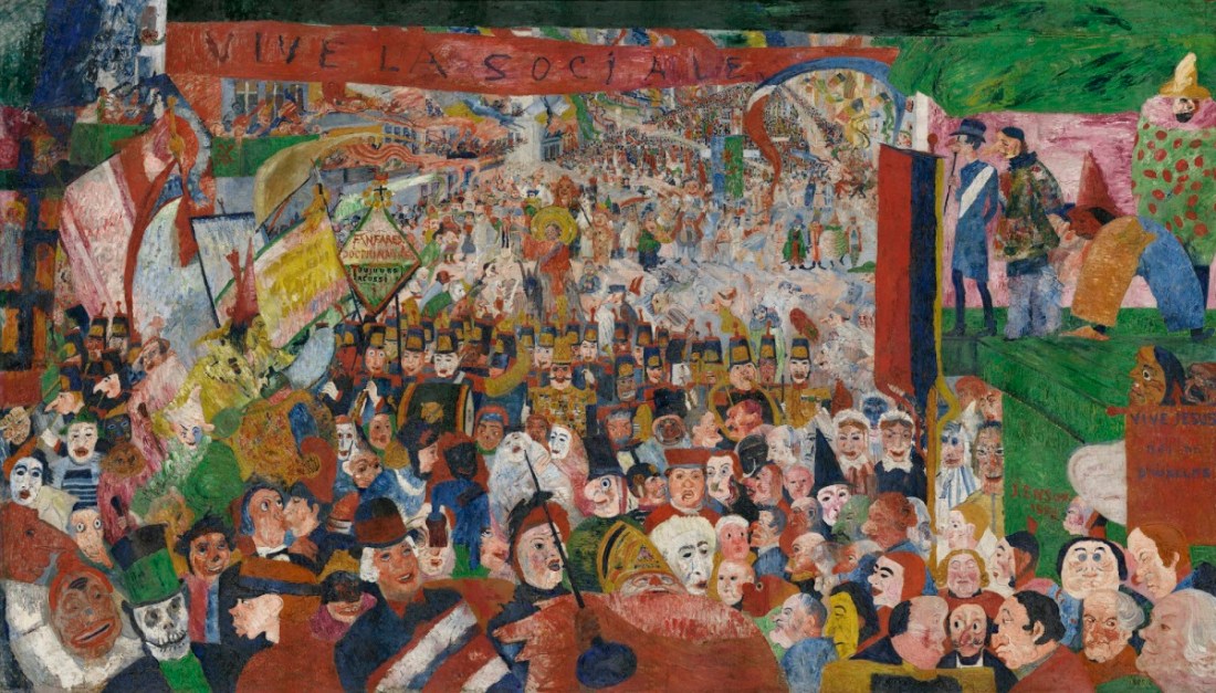 James Ensor, Christ's Entry into Brussels in 1889, 1888.