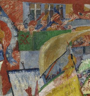 James Ensor, Christ's Entry into Brussels in 1889 (detail), 1888.