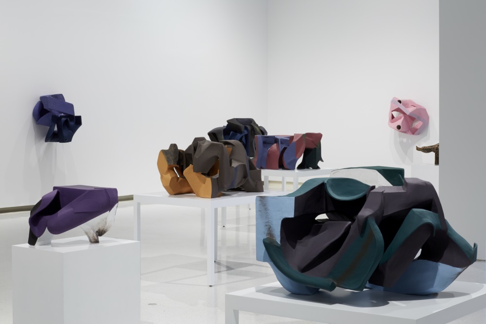 Installation view of works by Vincent Fecteau at the 2013 Carnegie International.