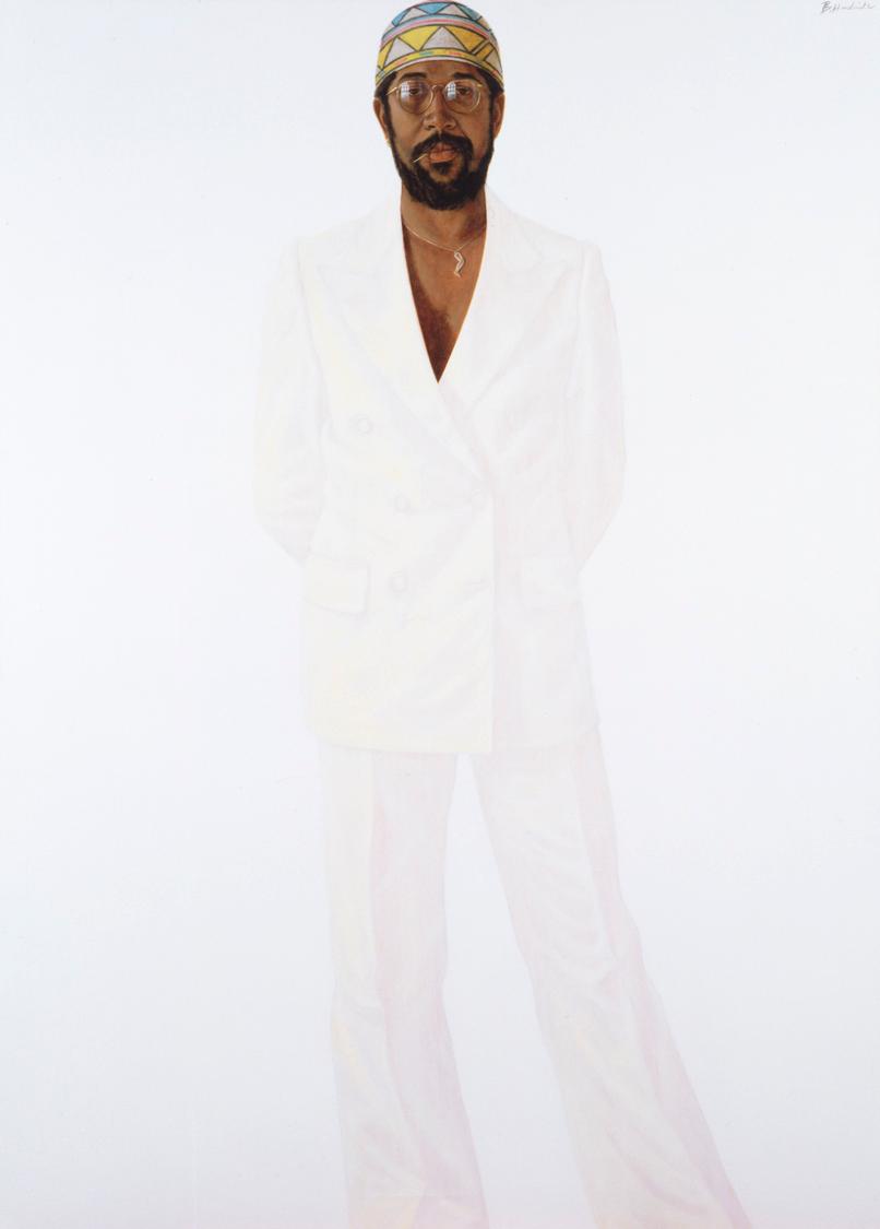 Barkley L. Hendricks, Slick (Self-Portrait), 1977. Collection of the Chrysler Museum of Art, Norfolk, Va.