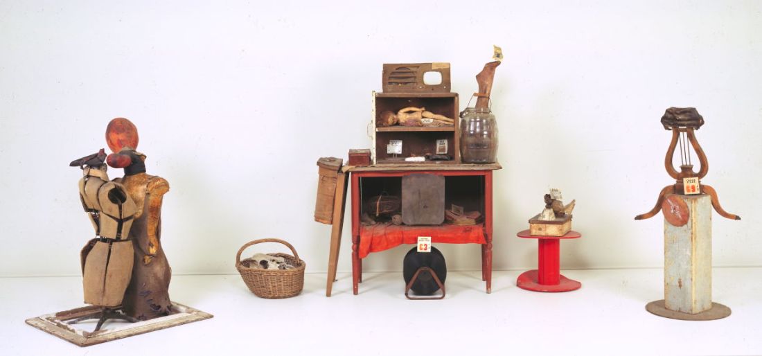 George Herms, The Meat Market, 1960-61. Collection of the Fine Arts Museums of San Francisco.