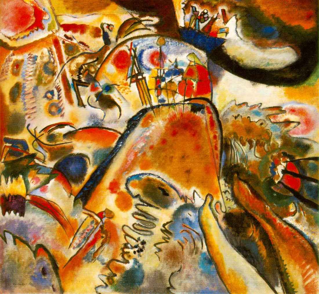 Vasily Kandinsky, Small Pleasures, 1913. Collection of the Solomon R. Guggenheim Museum, New York.