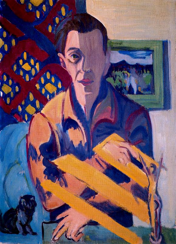 Ernst Ludwig Kirchner, Self-Portrait, 1934-37.