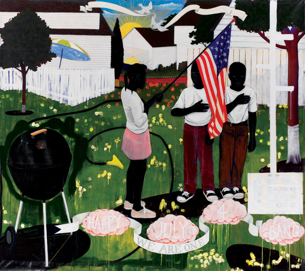 Kerry James Marshall, Bang, 1994.