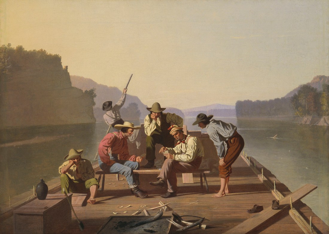 George Caleb Bingham, Raftsmen Playing Cards, 1847.