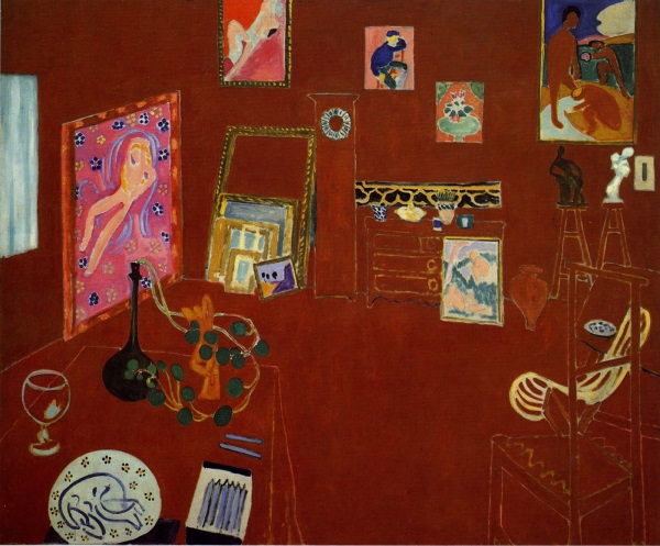 Henri Matisse, The Red Studio, 1911. Collection of the Museum of Modern Art, New York.