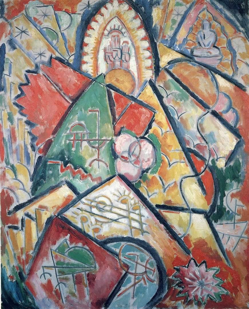 Marsden Hartley, Musical Theme (Oriental Symphony), 1912-13. Collection of the Rose Art Museum at Brandeis University, Waltham, Mass.