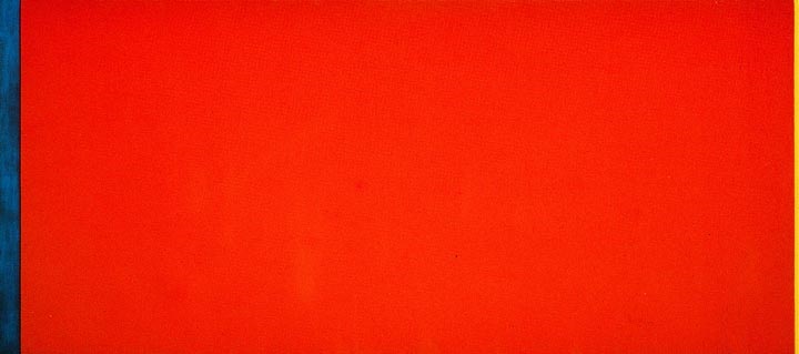 Barnett Newman, Who's Afraid of Red, Yellow and Blue III, 1967. Collection of the Stedelijk Museum, Amsterdam.