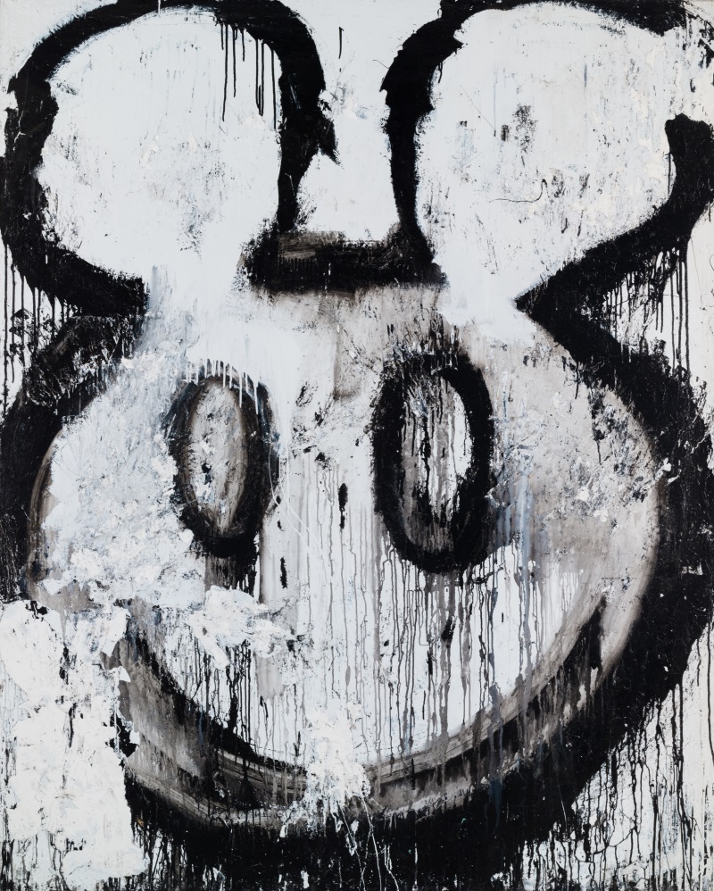 Joyce Pensato, Untitled (Mickey), 1995.