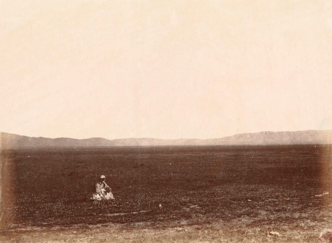 Alexander Gardner, Tulare Valley, California; gathering flowers in February, February 1868.