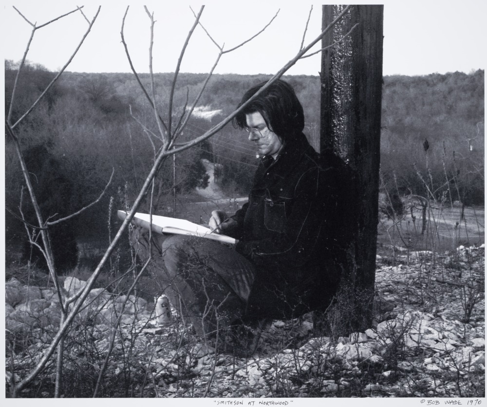 Robert Wade, Robert Smithson drawing at Northwood Institute, 1970.