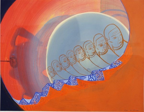 Amy Sillman, The Umbrian Line #20, 1999-2000.